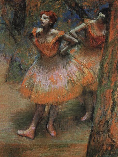 Edgar Degas Two Dancers_j china oil painting image